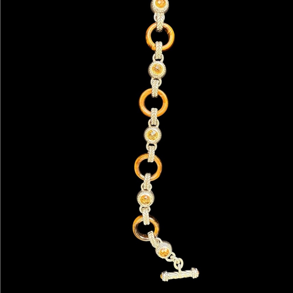 Judith Ripka toggle bracelet